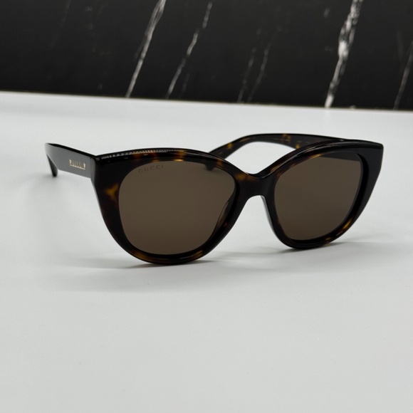 NEW GG1588S 002 GUCCI HAVANA BROWN CAT EYE WOMEN GUCCI SUNGLASSES - Picture 1 of 14